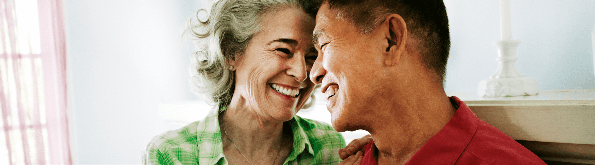 Couple laughing